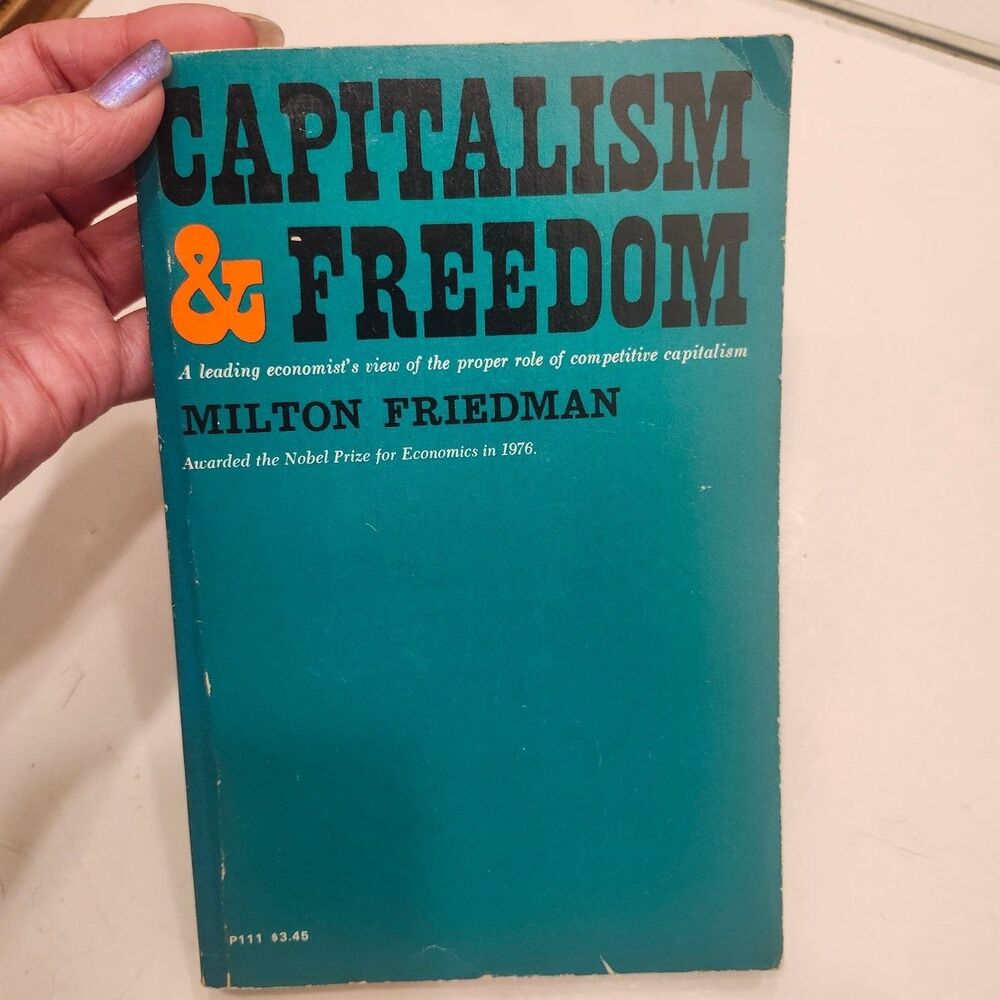Capitalism & Freedom Milton Friedman 1962 Paperback Economics University Chicago
